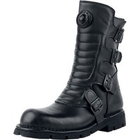 New Rock - Gothic Stiefel - Crust Black - EU40 bis EU47 - für Männer - Größe EU45 - schwarz von New Rock