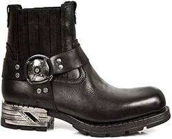 New Rock Herren M.mr007-s1 Kurzschaft Stiefel, Schwarz, 39 EU, Black, 39 EU von New Rock