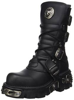 New Rock Unisex M-373-S7 Motorradstiefel, Schwarz, 46 EU von New Rock