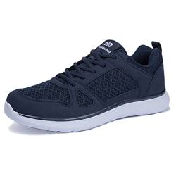 NewDenBer Sportschuhe Herren Freizeit Turnschuhe Leichtes Sneaker Laufschuhe (44 EU, Dunkelblau/Navy) von NewDenBer