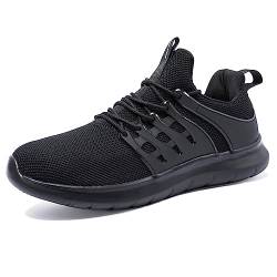 NewDenBer Sportschuhe Herren Turnschuhe Leichtes Sneaker Laufschuhe (42.5 EU, Schwarz) von NewDenBer