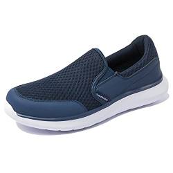 NewDenBer Sportschuhe Slipper Herren Leichtes Freizeitschuhe Slip On Sneaker (47 EU, Dunkelblau) von NewDenBer