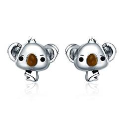 NEWL Koala-Ohrstecker für Damen aus 925er-Sterlingsilber von NewL