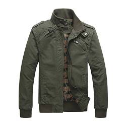 Newbestyle Jacken Herren Übergangsjacke Pilotenjacke Motorradjacke mit Reißverschluss Frühling Herbst von Newbestyle