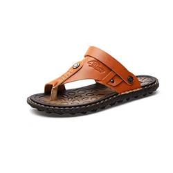 Newbestyle Sommer Strand Sandalen Herren Pantoletten Zehentrenner Gelb 41 von Newbestyle