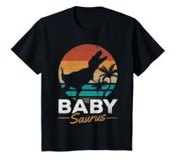 Kinder BabySaurus Rex Dinosaurier Baby Dino Sonnenuntergang Dino Baby Saurus T-Shirt von Newborn Baby Clothes & Baby Gifts