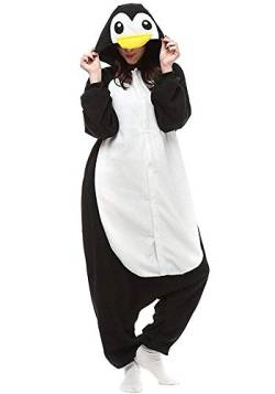 Newbought Pyjamas Mädchen Bekleidung Animal Erwachsene Unisex Schlafanzüge Karneval Onesies Cosplay Jumpsuits Anime Carnival Pinguin Spielanzug Kostüme Weihnachten Halloween Nachtwäsche, XL von Newbought