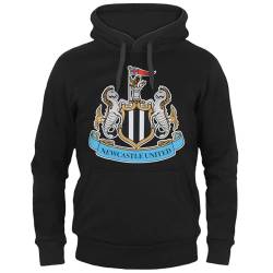 Newcastle United FC - Herren Fleece-Hoodie mit Grafikprint - offizielles Merchandise - Geschenk für Fußballfans - Schwarz - S von Newcastle United FC