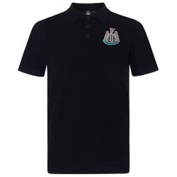 Newcastle United FC Herren Polo-Shirt mit originalem Logo - Schwarz - S von Newcastle United FC