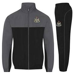 Newcastle United FC - Herren Trainingsanzug - Jacke & Hose - Offizielles Merchandise - Geschenk für Fußballfans - Schwarz - L von Newcastle United FC