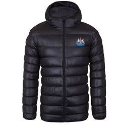 Newcastle United FC - Herren Winter-Steppjacke mit Kapuze - Offizielles Merchandise - Geschenk für Fußballfans - M von Newcastle United FC