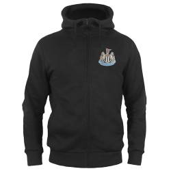 Newcastle United FC - Jungen Fleece-Kapuzenjacke mit Reißverschluss - Offizielles Merchandise - Geschenk für Fußballfans - 6-7 Jahre von Newcastle United FC