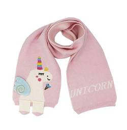 Kinder Mädchen Jungen Winter Niedlich Einhorn Schal Schal Warm Weich Gemütlich Mode Strick Halswärmer Schals Kleinkind, Pink, Einheitsgröße von Newfancy