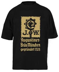 Augustiner Bräu T-Shirt Unisex Schwarz Baggy Tee Für Männer Frauen von Newtee