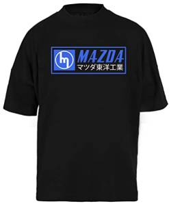 Mazda T-Shirt Unisex Schwarz Baggy Tee Für Männer Frauen von Newtee