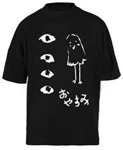 Oyasumi Punpun-Kunst T-Shirt Unisex Schwarz Baggy Tee Für Männer Frauen von Newtee