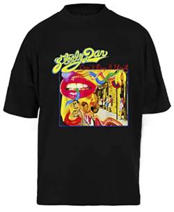 Retro Steely Distressed Arts Dan Rock Music for Fan T-Shirt Unisex Schwarz Baggy Tee Für Männer Frauen von Newtee