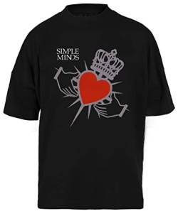 Simple Minds T-Shirt Unisex Schwarz Baggy Tee Für Männer Frauen von Newtee