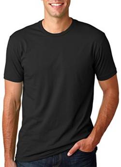 Men's Cotton Crew BLACK XL von Next Level