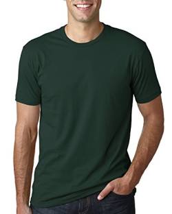 Men's Cotton Crew FOREST GREEN 2XL von Next Level