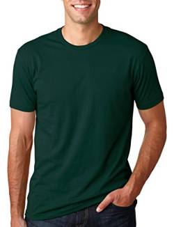 Men's Cotton Crew FOREST GREEN L von Next Level