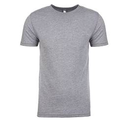 Next Level Herren Tri-Blend T-Shirt (L) (Grau meliert) von Next Level