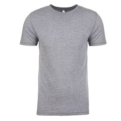 Next Level Herren Tri-Blend T-Shirt (M) (Grau meliert) von Next Level