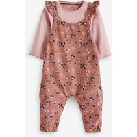 Next Body & Hose Baby-Latzhose aus Cord mit Blümchenmuster und Body (2-tlg) von Next