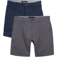 Next Chinoshorts Stretch-Chinoshorts, 2er-Pack - Straight Fit (2-tlg) von Next