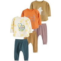 Next Shirt & Leggings 6er-Pack Baby T-Shirts und Leggings (6-tlg) von Next