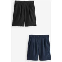 Next Shorts Shorts für Jungen aus Leinengemisch 2er-Pack (2-tlg) von Next