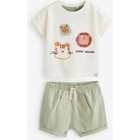 Next T-Shirt & Shorts Baby T-Shirts und Shorts, 2-teiliges Set (2-tlg) von Next