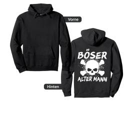 Backprint Böser alter Mann sarkastischer Spruch Pullover Hoodie von NextLevel Merch