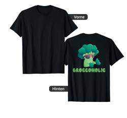 Backprint Broccoholic Vegane Rohkost Ernährung Vegan T-Shirt von NextLevel Merch