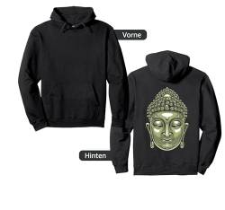 Backprint Buddha Kopf Siddhartha Gautama Pullover Hoodie von NextLevel Merch