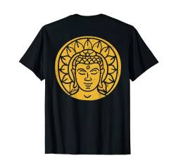 Backprint Buddha Kopf Spirituelles Chi T-Shirt von NextLevel Merch