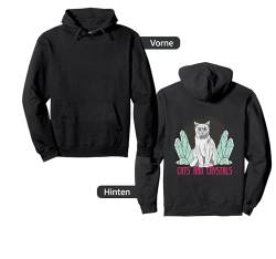 Backprint Cats and crystals are all I want Pullover Hoodie von NextLevel Merch