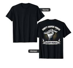 Backprint Dirty hands make clean money T-Shirt von NextLevel Merch