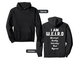 Backprint I am weird Pullover Hoodie von NextLevel Merch