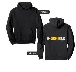 Backprint Ingenieur Genie Pullover Hoodie von NextLevel Merch