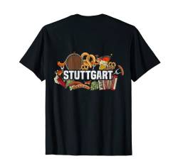 Backprint Stuttgart Hauptstadt Baden-Württemberg T-Shirt von NextLevel Merch