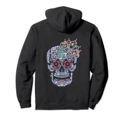 Backprint Totenkopf in Mexikanischer Schädel Optik Pullover Hoodie von NextLevel Merch