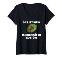 Damen Das ist mein Marienkäfer Kostüm Karneval und Fastnacht Party T-Shirt mit V-Ausschnitt von NextLevel Merch