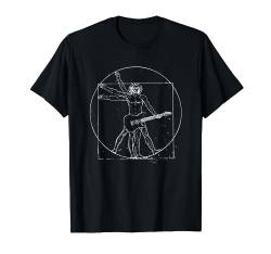 E-Gitarre vitruvianischer Mensch T-Shirt von NextLevel Merch