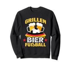 Grillen, Bier und Fußball Sweatshirt von NextLevel Merch