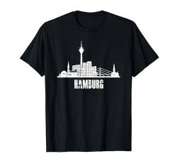 Hamburg Stadt Silhouette und Skyline der Innenstadt T-Shirt von NextLevel Merch
