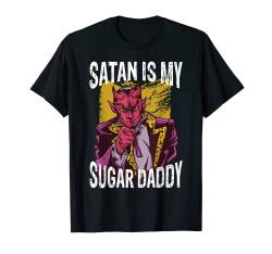 Satan is my sugar daddy Teufel und Hölle T-Shirt von NextLevel Merch