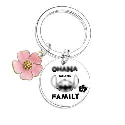 Ohana Means Family Schlüsselanhänger, Geschenk, niedlicher Stich, Schlüsselanhänger, Geschenk für Freunde, Geburtstag, Weihnachten, Schlüsselanhänger für Kinder, Ohana bedeutet Familie, 38 von Nfyxcaz