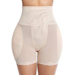 Push Up Unterhose Damen Padded Shapewear Butt Lifter Höschen Hüfte Push Up Slip Po Heber Unterhose Hip Enhancer Shapewear Gepolstert Miederhose Miederslip Seamless Unterwäsche von Nhainel