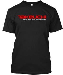 NWT Takeuchi Excavators Heavy Construction Equipment Logo T-Shirt Size S-4XL Black XXL von Niamh